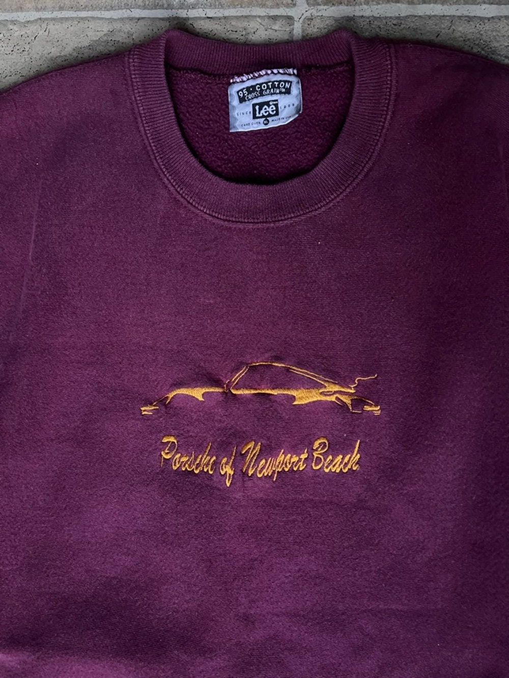 Vintage 90s Porsche of Newport Beach Embroidered Crewneck